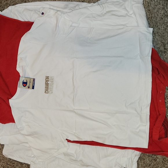 Champion Men's Heritage Tee Shirts. NWT. Size XL. White w/tan logo. - Picture 1 of 1